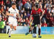 27 May 2022; Dawson Devoy of Bohemians in action against Gary Deegan of Drogheda United during the SSE Airtricity League Premier Division match between Bohemians and Drogheda United at Dalymount Park in Dublin. Photo by Michael P Ryan/Sportsfile