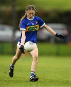 21 May 2022; Abbie Horgan of Tipperary during the Ladies Football U14 All-Ireland Gold Final match between Kildare and Tipperary at Crettyard GAA in Laois. Photo by Ray McManus/Sportsfile