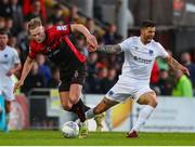 27 May 2022; Ciarán Kelly of Bohemians in action against Adam Foley of Drogheda United during the SSE Airtricity League Premier Division match between Bohemians and Drogheda United at Dalymount Park in Dublin. Photo by Michael P Ryan/Sportsfile