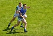 28 May 2022;Tom O’Sullivan of Kerry in action against Hugh Bourke of Limerick during the Munster GAA Football Senior Championship Final match between Kerry and Limerick at Fitzgerald Stadium in Killarney. Photo by Diarmuid Greene/Sportsfile