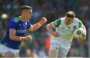 28 May 2022; Brian Fanning of Limerick in action against Paul Geaney of Kerry during the Munster GAA Football Senior Championship Final match between Kerry and Limerick at Fitzgerald Stadium in Killarney. Photo by Diarmuid Greene/Sportsfile