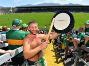 28 May 2022; Limerick supporter Robert O'Donnell from Pallasgreen before the Munster GAA Football Senior Championship Final match between Kerry and Limerick at Fitzgerald Stadium in Killarney. Photo by Diarmuid Greene/Sportsfile