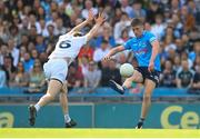 28 May 2022; Tom Lahiff of Dublin in action against James Murray of Kildare during the Leinster GAA Football Senior Championship Final match between Dublin and Kildare at Croke Park in Dublin. Photo by Stephen McCarthy/Sportsfile