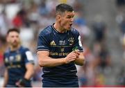 28 May 2022; Jonathan Sexton of Leinster reacts during the Heineken Champions Cup Final match between Leinster and La Rochelle at Stade Velodrome in Marseille, France. Photo by Harry Murphy/Sportsfile