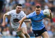 28 May 2022; Con O'Callaghan of Dublin in action against Kevin Flynn of Kildare during the Leinster GAA Football Senior Championship Final match between Dublin and Kildare at Croke Park in Dublin. Photo by Stephen McCarthy/Sportsfile