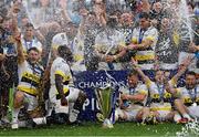 28 May 2022; La Rochelle players celebrate with the cup after the Heineken Champions Cup Final match between Leinster and La Rochelle at Stade Velodrome in Marseille, France. Photo by Ramsey Cardy/Sportsfile
