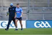 28 May 2022; Eoin Murchan of Dublin leaves the pitch to receive medical attention for an injury during the Leinster GAA Football Senior Championship Final match between Dublin and Kildare at Croke Park in Dublin. Photo by Piaras Ó Mídheach/Sportsfile