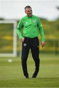 28 May 2022; Manager Jim Crawford during a Republic of Ireland U21 squad training session at FAI National Training Centre in Abbotstown, Dublin. Photo by Eóin Noonan/Sportsfile