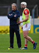 22 May 2022; Cork manager Kieran Kingston with Patrick Horgan during the warm-up before the Munster GAA Hurling Senior Championship Round 5 match between Tipperary and Cork at FBD Semple Stadium in Thurles, Tipperary. Photo by Piaras Ó Mídheach/Sportsfile