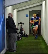 22 May 2022; Ronan Maher of Tipperary makes his way to the pitch before the Munster GAA Hurling Senior Championship Round 5 match between Tipperary and Cork at FBD Semple Stadium in Thurles, Tipperary. Photo by Piaras Ó Mídheach/Sportsfile