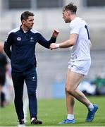 28 May 2022; Kildare selector Anthony Rainbow speaking with Darragh Kirwan of Kildare during the Leinster GAA Football Senior Championship Final match between Dublin and Kildare at Croke Park in Dublin. Photo by Piaras Ó Mídheach/Sportsfile