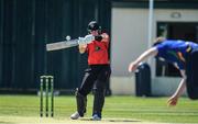 29 May 2022; PJ Moor of Munster Reds batting during the Cricket Ireland Inter-Provincial Trophy match between North West Warriors and Munster Reds at North Down Cricket Club in Comber, Down. Photo by George Tewkesbury/Sportsfile