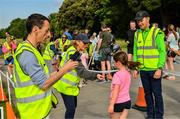 29 May 2022; parkrun Ireland in partnership with Vhi, added a new junior parkrun at Killarney House on May 29th. Junior parkruns take place over a 2km course weekly, and are a free and friendly event for 4 – 14 year olds, providing a fun and safe environment to enjoy exercise. To register for a junior parkrun near you visit www.parkrun.ie. Pictured are volunteers during the parkrun at Killarney House in Kerry. Photo by Diarmuid Greene/Sportsfile