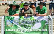 28 May 2022; Limerick supporters before the Munster GAA Football Senior Championship Final match between Kerry and Limerick at Fitzgerald Stadium in Killarney. Photo by Diarmuid Greene/Sportsfile