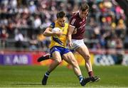 29 May 2022; Conor Hussey of Roscommon in action against Matthew Tierney of Galway during the Connacht GAA Football Senior Championship Final match between Galway and Roscommon at Pearse Stadium in Galway. Photo by Sam Barnes/Sportsfile