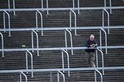 29 May 2022; A spectator reads the match programme before the Tailteann Cup Round 1 match between Laois and Westmeath at MW Hire O'Moore Park in Portlaoise, Laois. Photo by Piaras Ó Mídheach/Sportsfile