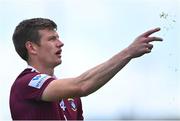 29 May 2022; John Heslin of Westmeath throws grass in the air to test the wind before taking a free during the Tailteann Cup Round 1 match between Laois and Westmeath at MW Hire O'Moore Park in Portlaoise, Laois. Photo by Piaras Ó Mídheach/Sportsfile