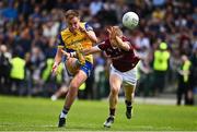 29 May 2022; Enda Smith of Roscommon in action against Dylan McHugh of Galway during the Connacht GAA Football Senior Championship Final match between Galway and Roscommon at Pearse Stadium in Galway. Photo by Sam Barnes/Sportsfile