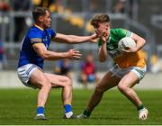 29 May 2022; Jack Bryant of Offaly in action against Dean Healy of Wicklow during the Tailteann Cup Round 1 match between Offaly and Wicklow at O'Connor Park in Tullamore, Offaly. Photo by Harry Murphy/Sportsfile