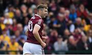29 May 2022; Patrick Kelly of Galway celebrates after scoring his side's second goal during the Connacht GAA Football Senior Championship Final match between Galway and Roscommon at Pearse Stadium in Galway. Photo by Eóin Noonan/Sportsfile