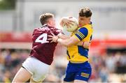 29 May 2022; Cian McKeon of Roscommon in action against Jack Glynn of Galway during the Connacht GAA Football Senior Championship Final match between Galway and Roscommon at Pearse Stadium in Galway. Photo by Eóin Noonan/Sportsfile