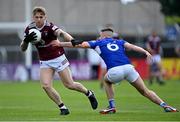 29 May 2022; Luke Loughlin of Westmeath in action against Patrick O'Sullivan of Laois during the Tailteann Cup Round 1 match between Laois and Westmeath at MW Hire O'Moore Park in Portlaoise, Laois. Photo by Piaras Ó Mídheach/Sportsfile