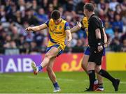 29 May 2022; Conor Cox of Roscommon protests to referee Joe McQuillan during the Connacht GAA Football Senior Championship Final match between Galway and Roscommon at Pearse Stadium in Galway. Photo by Eóin Noonan/Sportsfile