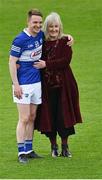 29 May 2022; Laois footballer Ross Munnelly with his mother Mary after the Tailteann Cup Round 1 match between Laois and Westmeath at MW Hire O'Moore Park in Portlaoise, Laois. Photo by Piaras Ó Mídheach/Sportsfile
