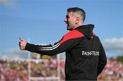 29 May 2022; Derry manager Rory Gallagher during the Ulster GAA Football Senior Championship Final between Derry and Donegal at St Tiernach's Park in Clones, Monaghan. Photo by Stephen McCarthy/Sportsfile