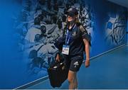 28 May 2022; Leinster assistant performance analyst Juliett Fortune arrives before the Heineken Champions Cup Final match between Leinster and La Rochelle at Stade Velodrome in Marseille, France. Photo by Harry Murphy/Sportsfile