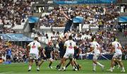 28 May 2022; James Ryan of Leinster takes possession in a lineout during the Heineken Champions Cup Final match between Leinster and La Rochelle at Stade Velodrome in Marseille, France. Photo by Harry Murphy/Sportsfile