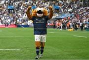 28 May 2022; Leinster mascot Leo the Lion during the Heineken Champions Cup Final match between Leinster and La Rochelle at Stade Velodrome in Marseille, France. Photo by Harry Murphy/Sportsfile