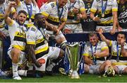 28 May 2022; La Rochelle players celebrate with the trophy after the Heineken Champions Cup Final match between Leinster and La Rochelle at Stade Velodrome in Marseille, France. Photo by Ramsey Cardy/Sportsfile