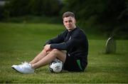 30 May 2022; Goalkeeper Brian Maher poses for a portrait during a Republic of Ireland U21's press conference at FAI Headquarters in Abbotstown, Dublin. Photo by Stephen McCarthy/Sportsfile