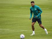 30 May 2022; Cyrus Christie during a Republic of Ireland training session at the FAI National Training Centre in Abbotstown, Dublin. Photo by Stephen McCarthy/Sportsfile