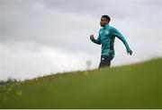 30 May 2022; Chiedozie Ogbene arrives for a Republic of Ireland training session at the FAI National Training Centre in Abbotstown, Dublin. Photo by Stephen McCarthy/Sportsfile
