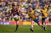 29 May 2022; Cillian McDaid of Galway in action against Niall Kilroy of Roscommon during the Connacht GAA Football Senior Championship Final match between Galway and Roscommon at Pearse Stadium in Galway. Photo by Sam Barnes/Sportsfile