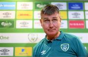 30 May 2022; Manager Stephen Kenny during a Republic of Ireland press conference at the FAI National Training Centre in Abbotstown, Dublin. Photo by Stephen McCarthy/Sportsfile