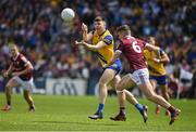 29 May 2022; Conor Daly of Roscommon in action against John Daly of Galway during the Connacht GAA Football Senior Championship Final match between Galway and Roscommon at Pearse Stadium in Galway. Photo by Sam Barnes/Sportsfile