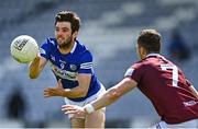 29 May 2022; Daniel O'Reilly of Laois in action against Nigel Harte of Westmeath during the Tailteann Cup Round 1 match between Laois and Westmeath at MW Hire O'Moore Park in Portlaoise, Laois. Photo by Piaras Ó Mídheach/Sportsfile