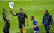 29 May 2022; Ross Munnelly of Laois comes on as a substitute during the Tailteann Cup Round 1 match between Laois and Westmeath at MW Hire O'Moore Park in Portlaoise, Laois. Photo by Piaras Ó Mídheach/Sportsfile