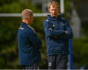 31 May 2022; Head coach Leo Cullen and senior coach Stuart Lancaster during Leinster Rugby squad training session at UCD in Dublin. Photo by Harry Murphy/Sportsfile