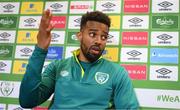31 May 2022; Cyrus Christie during a Republic of Ireland press conference at FAI National Training Centre in Abbotstown, Dublin. Photo by Stephen McCarthy/Sportsfile