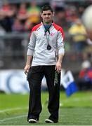 29 May 2022; Tyrone manager Gerard Donnelly during the Electric Ireland Ulster GAA Football Minor Championship Final match between Derry and Tyrone at St Tiernach's Park in Clones, Monaghan. Photo by Ramsey Cardy/Sportsfile