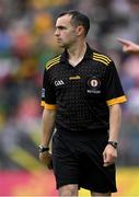 29 May 2022; Assistant referee Darren O'Hare during the Electric Ireland Ulster GAA Football Minor Championship Final match between Derry and Tyrone at St Tiernach's Park in Clones, Monaghan. Photo by Ramsey Cardy/Sportsfile