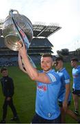 28 May 2022; Alex Wright of Dublin celebrates with the Delaney Cup after the Leinster GAA Football Senior Championship Final match between Dublin and Kildare at Croke Park in Dublin. Photo by Stephen McCarthy/Sportsfile