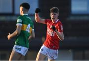 1 June 2022; Alan O’Connell of Cork celebrates after scoring his sides third goal of the game during the Electric Ireland Munster GAA Minor Football Championship Final match between Kerry and Cork at Páirc Uí Rinn in Cork. Photo by George Tewkesbury/Sportsfile