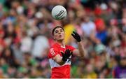 29 May 2022; Conor McCluskey of Derry during the Ulster GAA Football Senior Championship Final between Derry and Donegal at St Tiernach's Park in Clones, Monaghan. Photo by Stephen McCarthy/Sportsfile
