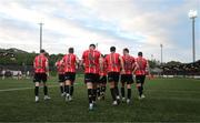 6 May 2022; Derry City players after Will Patching scored their goal during the SSE Airtricity League Premier Division match between Derry City and Bohemians at The Ryan McBride Brandywell Stadium in Derry. Photo by Stephen McCarthy/Sportsfile