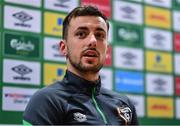 2 June 2022; Lee O'Connor during a Republic of Ireland U21's press conference at FAI National Training Centre in Abbotstown, Dublin. Photo by Ben McShane/Sportsfile